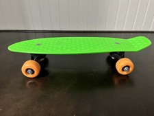 Penny Board Style 17" Mini Cruiser Green Board Orange Wheels Skateboard 110 libras. comprar usado  Enviando para Brazil