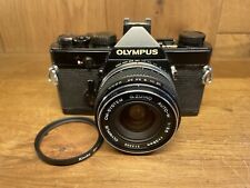 *CLA'd : Exc+5* Olympus OM-1 Câmera de Filme Preta Zuiko Auto W 28mm F/3.5 De JPN comprar usado  Enviando para Brazil