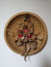 Holzteller rund blumen gebraucht kaufen  Donaueschingen