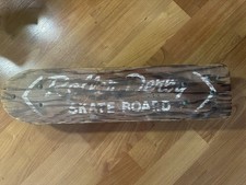Usado, Vintage Madeira Skate Vermelho Metal Rodas Roller Derby Antigo comprar usado  Enviando para Brazil