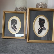 Silhouette framed pictures for sale  BENFLEET