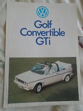 Volkswagen golf convertible for sale  KINGS LANGLEY