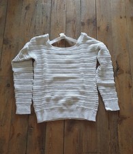 Pull blanc paillettes d'occasion  Bas-en-Basset