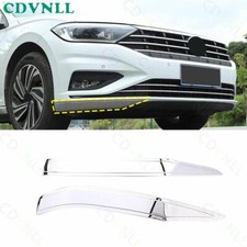 Para VW Jetta Mk7 2019-2023 prata aço exterior para-choque dianteiro lábio queixo spoiler comprar usado  Enviando para Brazil