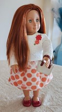 Boneca Our Generation 18", vestida com sapatos e bolsa! ~ Cabelo longo vermelho e olhos verdes, usado comprar usado  Enviando para Brazil