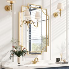 Gold bathroom mirror for sale  Oxford