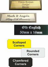 Engraved aluminium plaque for sale  BOSTON