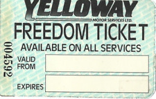 Bus ticket yellow for sale  Shipping to Ireland