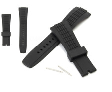 Pulseira de relógio de silicone preta unissex 26 mm para relógio Seiko Velatura L102 comprar usado  Enviando para Brazil
