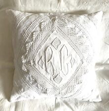 Housse coussin monogrammes d'occasion  Béziers