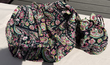 Vera Bradley Pedal Paisley Duffle Grande com Balde Bolsa Cinch Padrão Aposentado comprar usado  Enviando para Brazil
