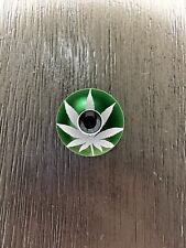 Cannabis Weed Pot Leaf fone de ouvido de bicicleta tampa superior 1 1/8" tampa haste verde bicicleta comprar usado  Enviando para Brazil
