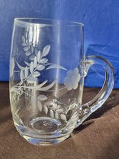 Vintage etched tankard for sale  ST. ALBANS