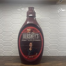 Xarope de chocolate GIGANTE Hersheys ~ Banco de moedas de plástico 18” 2014 , usado comprar usado  Enviando para Brazil