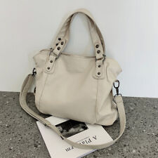 Bolsa de mão de couro grande casual mamãe viagem shopper bolsa tiracolo (branca) comprar usado  Enviando para Brazil