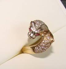 Traumhafter panther ring gebraucht kaufen  Saalfeld/Saale