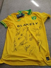 Norwich city signed for sale  FELIXSTOWE