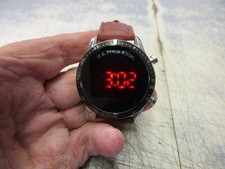 Novo Antigo Estoque EUA Polo Digital LED Relógio de Quartzo Masculino Tom Prata comprar usado  Enviando para Brazil