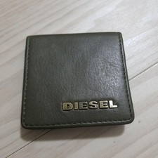 Bolsa Diesel Masculina Logotipo Couro Cáqui 7x7,5cm Luxo Compacta Pequena Elegante comprar usado  Enviando para Brazil