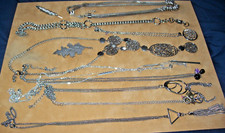 Silver tone necklace for sale  Stamford