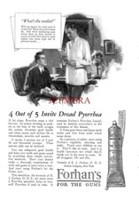 Pasta de dientes FORHAN'S 'For the Gums' Dentist ADVERT 3 1927 anuncio impreso vintage 163/H segunda mano  Embacar hacia Mexico