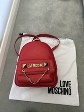 Love moschino backpack for sale  GRAYS