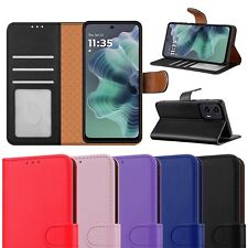 Usado, Capa carteira de couro flip magnética RFID à prova de choque para Motorola Moto G35 comprar usado  Enviando para Brazil
