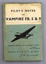 Havilland vampire f.b.5 for sale  BRIGHTON