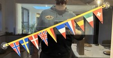 Retro flag strip for sale  COLCHESTER