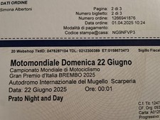 Biglietti moto mugello usato  Poppi