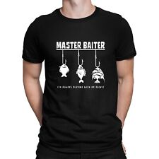 Usado, Camiseta Master Baiter Pesca Engraçada Pescador Presente Pescador Pescador Pescador Tio Pai comprar usado  Enviando para Brazil