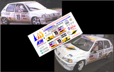 [DECALS 1/43] PEUGEOT 106 RALLYE - S. JEAN-JOSEPH - RALLYE MONT BLANC 1994 na sprzedaż  Wysyłka do Poland