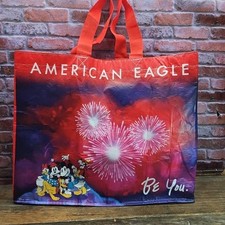 Sacola de compras reutilizável American Eagle AE Disney Be You 19 x 15,5 Mickey Minnie, usado comprar usado  Enviando para Brazil