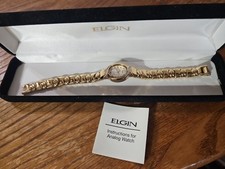 Elgin Diamond SR626SW relógio feminino quartzo dourado movimento japonês novo com caixa, usado comprar usado  Enviando para Brazil