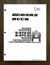 373 470 Peças de Serviço de Trator Manual Compatível com Mit Beaver III Buck S-373.D S-4 PEÇAS comprar usado  Enviando para Brazil
