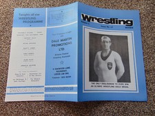 British wrestling programme for sale  LONDON