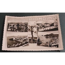 Cartolina piombino panorama usato  Alessandria