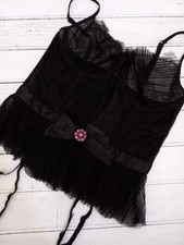 Vintage lingerie black for sale  WOKING