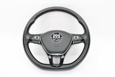 Usado, Volante Volkswagen Golf Sportwagen MK7 2015-2017 couro preto fabricante de equipamento original comprar usado  Enviando para Brazil