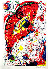 Sam francis litografia usato  Roma
