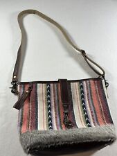 Myra Bolso Bolso Bolso de Hombro Cartera de Mano Bandolera Pelo en Pies de Cuero Multicolor segunda mano  Embacar hacia Mexico
