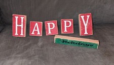 Christmas blocks happy for sale  Ellis Grove