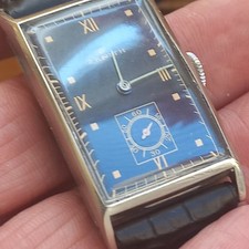 Vintage Enorme 1940 Zenith Relógio Retangular Cal. Serviço manual de vento 833/4 F comprar usado  Enviando para Brazil