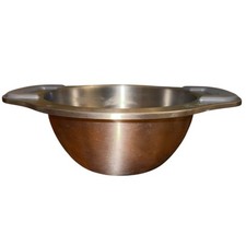 Tigela de aço inoxidável The Pampered Chef 13.A duas alças inserção de caldeira dupla comprar usado  Enviando para Brazil