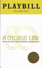 Uma Playbill CHORUS LINE OFICIAL CELEBRAÇÃO DE 50º ANIVERSÁRIO comprar usado  Enviando para Brazil