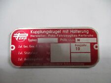 Typenschild ahk peka gebraucht kaufen  Deutschland