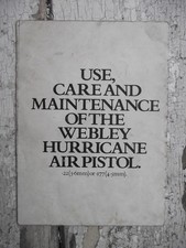 Webley hurricane air for sale  MINEHEAD