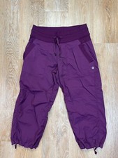 Calça Lululemon Feminina 4 Borgonha Estúdio de Dança Crop Yoga Academia Pilates Corrida comprar usado  Enviando para Brazil
