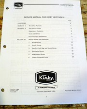 Manual de serviço Kirby para Heritage II, uma ajuda nos reparos Omega to Legend II. comprar usado  Enviando para Brazil