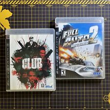 Lote 2 PS3 Full Auto 2: Battllines & The Club Ásia Inglês Completo Sega comprar usado  Enviando para Brazil